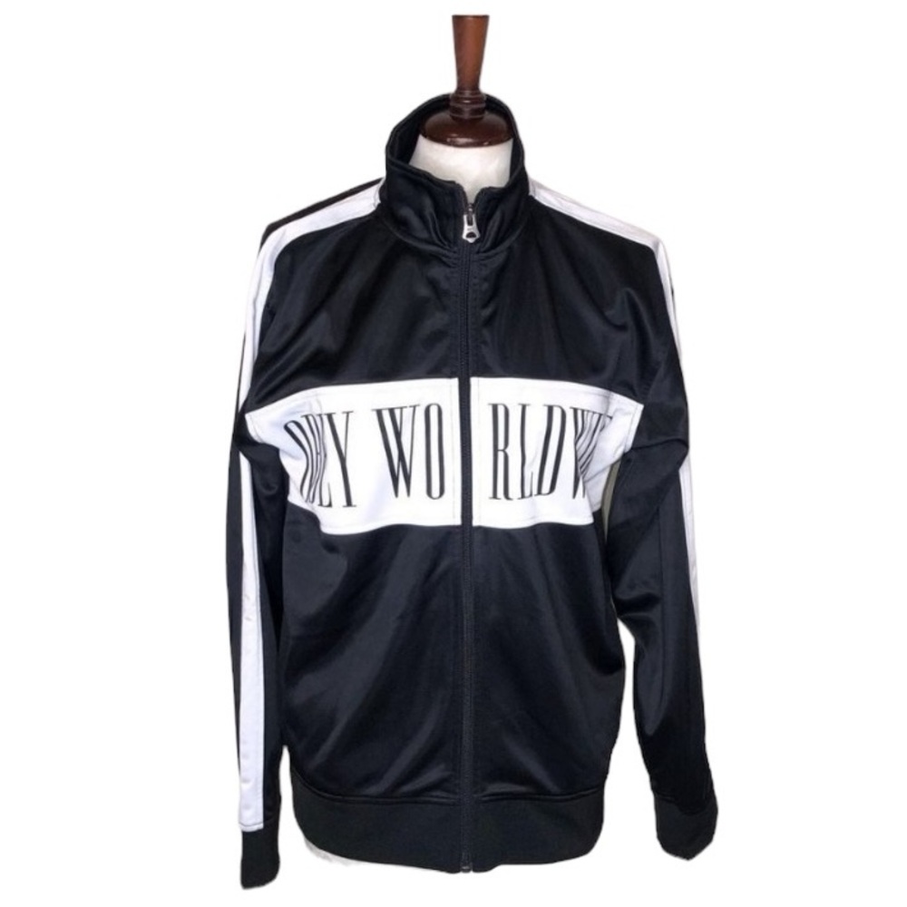 {EUC} Obey Worldwide Black and White Jacket Size M